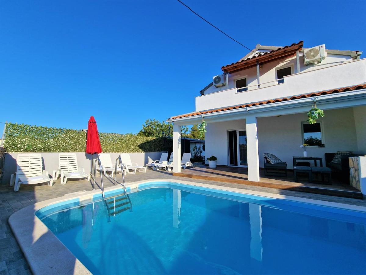 Anas Lagoon Holiday House With Pool At Azure Beach Mali Drvenik Exterior foto
